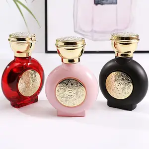 Pembe parfüm sprey şişesi ile boş şişe parfüm 50ml için yüksek kaliteli boş kelebek parfüm şişesi