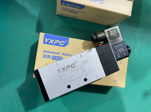 Langlebiger großer Luftstrom 4v410-15 Metall kolben 24VDC 220VAC 4V410-15 24V 12V 110V 5-Wege-Pneumatik 1/2 Magnetventil 220V - Product Image 2