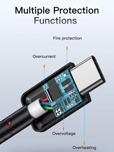 Nhanh chóng entrada oraimo nylon bện Micro USB Cáp Loại C Cáp điện cho iPad Samsung Huawei Oneplus Oppo Vivo - Product Image 4