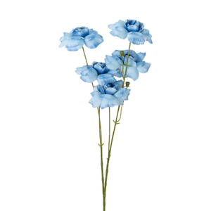 Light Luxury 5-Head Single <b>Branch</b> Bubble Rose Silk Artificial Flower Instagram Style Bedroom Desktop <b>Decoration</b> Homestay Window - Product Image 6