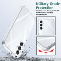 Coque Hybride Anti-jaunissement Transparente pour Samsung Galaxy A16 5G, Panneau Arrière Épais de 2,0 MM avec Côtés en TPU