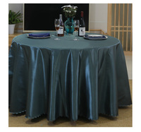Nappe ronde décoration de banquet de mariage jupe de table en satin nappe de couverture de table de buffet d'hôtel de restaurant