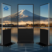 ZDHQ 55 Zoll 4K Ultra-Heller Freistehender Digitaler Werbebildschirm Fußball-Fanzone Vor-Ort-Event-Promotion LCD-Kiosk Android OS Indoor