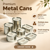 Nourriture humide pour chat en conserve, portable pour les voyages, 50 à 400 g, portion individuelle, sans additifs, nutritive, riche en viande, collation pour animaux de compagnie pour l'extérieur