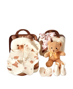 Set di <span class=keywords><strong>abbigliamento</strong></span> Casual <span class=keywords><strong>estivo</strong></span> di fascia alta per neonati confezione regalo per neonati con tuta da riunione Full Moon di lusso per materne e infantili - Product Image 1