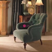 Fauteuil de luxe Yicheng American Tiger, style rétro, en velours français, idéal pour la maison et l'espace de travail