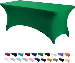 婚宴桌布派对会议弹性贴合桌布氨纶定制颜色