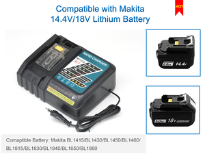 Công Cụ Điện 14.4V Đến 18V Bộ Sạc Pin <span class=keywords><strong>Lithium</strong></span> <span class=keywords><strong>Ion</strong></span> BL1830 BL1430 Bộ Sạc Thay Thế Makita DC18SF DC18RD - Product Image 3