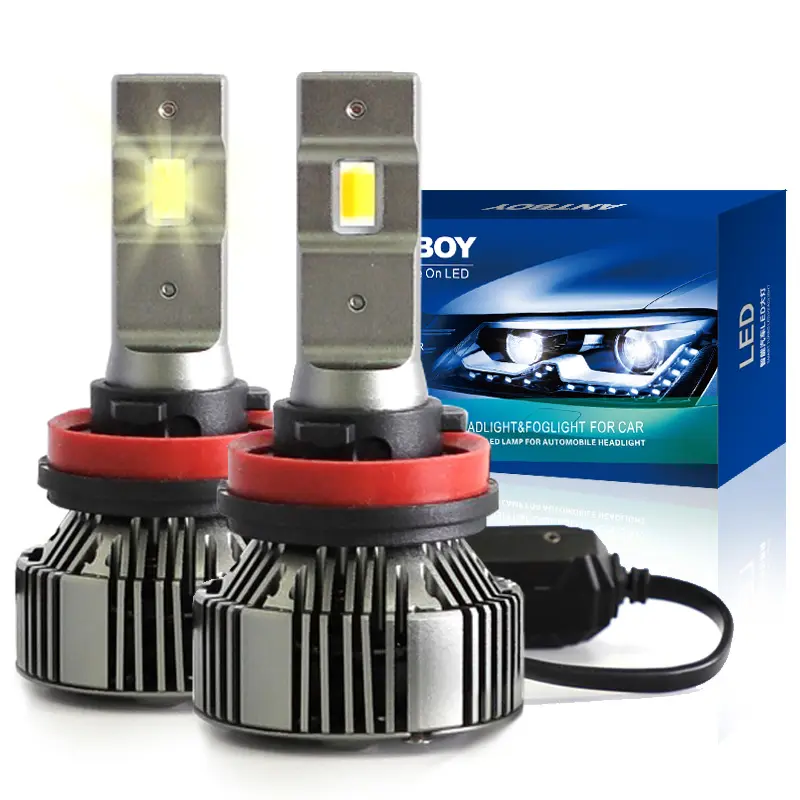Auto lighting system canbus high low beam yellow and white color 6500K car led headlight car accessories