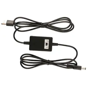 5ft 2464 22AWG/2C USB DC 5V para 9v 12V intensificar o conversor de tensão