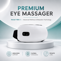 Masseur oculaire pliable personnalisé avec logo OEM, chaleur et compression d'air, masque oculaire musical pour le soin des yeux, réduit la sécheresse oculaire