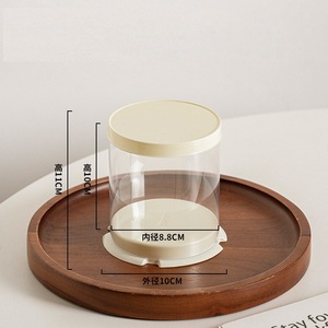 Boîte de transport alimentaire personnalisable en plastique transparente pour boulangerie animale, boîte à gâteau ronde de 2 et 3 pouces, mini-conteneur à fromage pour pâtisseries et desserts - Product Image 6