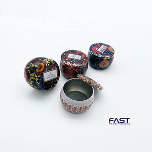 Fabricants en gros de boîtes en fer pour bougies parfumées vintage, <span class=keywords><strong>Ma</strong></span> <span class=keywords><strong>Kou</strong></span> Iron Jia Xu, bougies parfumées à la cire végétale, personnalisées - Product Image 2