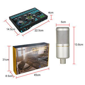 Full Kit Noise Cancelling Microphone <strong>Headset</strong> Ring Light Live Streaming Equipment SX91 Usb Sound Card <strong>Audio</strong> <strong>Interface</strong> Singing - Product Image 2