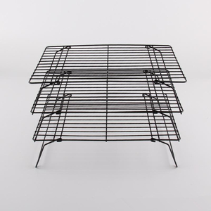 40cm x 25cm שלוש שכבות מקופל אופים מתלה לחם עוגיות מאפה ללא מקל עוגת מדף מאפיית קירור מדף - Product Image 5