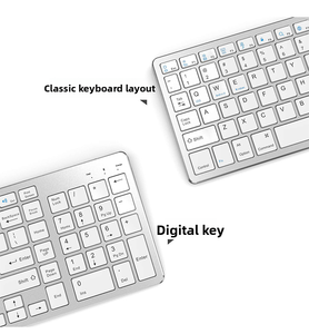 Teclado de sistema operativo para Macbook Air <span class=keywords><strong>Mac</strong></span> I-Phone <span class=keywords><strong>MAC</strong></span> Keyboard BT Teclado inalámbrico - Product Image 5