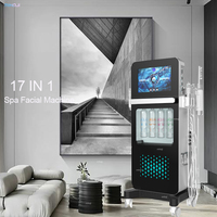 Machine Hydra 17 en 1, microdermabrasion, soin du visage, machine verticale pour le rajeunissement de la peau, machine faciale hydro