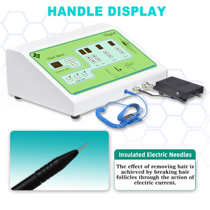 Depiladora Permanente de Alta Frecuencia Yingcai, Eliminación de Vello Blanco, Gris, Marrón, <span class=keywords><strong>Cicatrices</strong></span> y Vello Rizado, Máquina de Electrólisis y Microcorriente para el Hogar - Product Image 3