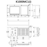 Système de contrôle CNC K1000M(-)C(i) KND pour fraiseuse, panneau de commande de fraiseuse CNC KND