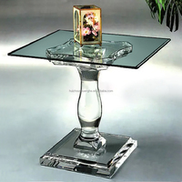 Table de mariage moderne en acrylique, table ronde transparente, meubles de salle à manger, tables à manger en cristal