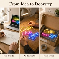 Service personnalisé sans MOQ, enseigne au néon imprimée UV, enseigne au néon LED personnalisée pour l'image de marque de la boutique, dropshipping, décoration d'enseigne au néon LED