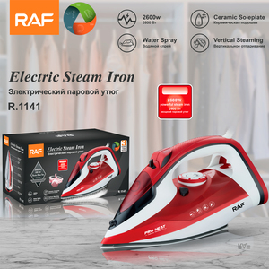 Plancha de Vapor Eléctrica para el hogar con suela de cerámica y función de vaporización vertical con rociador de agua - Product Image 6