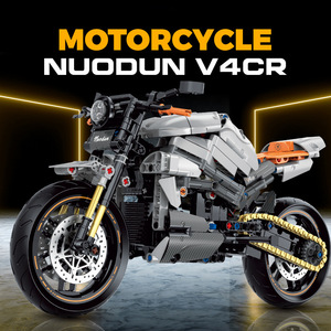 Bloques de construcción de motocicleta 60508, modelo tecnológico de motocicleta pesada, juguetes de partículas pequeñas - Product Image 2