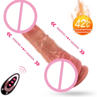 Gode réaliste en silicone de qualité médicale YAQU avec fonction de vibration électrique et base à ventouse Jouets sexuels pour masturbation féminine