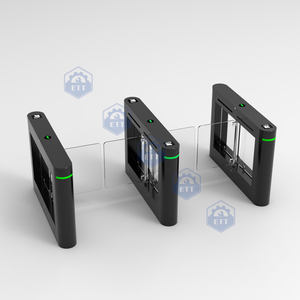 Swing Gate Pedestrian Turnstile QR Code RFID Card Attendance System Aço Inoxidável IP65 Proteção Anti-Tailgating para Escritório - Product Image 4