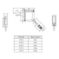 Sensor de Distancia Láser Compacto KJT de Alta Precisión 100μm, Sensor de Desplazamiento Láser de 100mm para la Industria