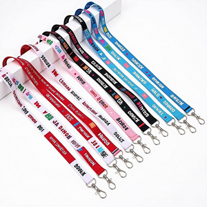 High Quality ID Card Lanyard Promotion Business Gift Souvenir Custom Logo Polyester Keychain Lanyard