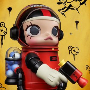 POPMART MEGA SPACE MOLLY 400% Gary Baseman, Figura de Acción de PVC Auténtica de Anime, Escala 1/12, Decoración del Hogar, Cajas Misteriosas - Product Image 5