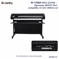 Presse à chaud KI-1350A, traceur de découpe de vinyle 1350 mm (53 pouces) 1260 mm, compatible Signmaster ARTCUT Flexi CorelDraw pour autocollants et décalcomanies