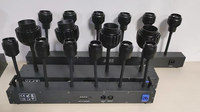 Projecteur LED Pinspot de Haute Qualité 6x10W à Faisceau Blanc Chaud avec Contrôle DMX512 IP33 CRI Élevé 90