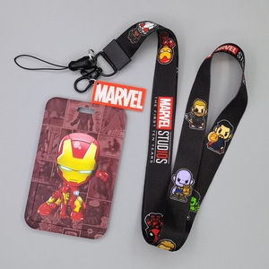 Porte-cartes d'autobus en polyester écologique de haute qualité avec long cordon pour étudiants, Captain America, Batman, <span class=keywords><strong>Superman</strong></span> - Product Image 6