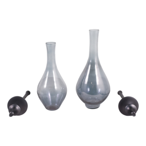 Set di Vasi Decorativi in Vetro, Vaso Alto per Fiori, Elemento d'Arredo Moderno per Soggiorno e Camera da Letto - Product Image 3