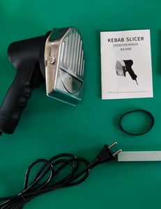 <span class=keywords><strong>Couteau</strong></span> à shawarma électrique certifié CE, trancheuse à kebab, lame en acier inoxydable, écologique, pour viande et volaille - Neuf - Product Image 2