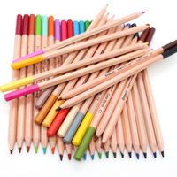 Ensemble de crayons de couleur en bois naturel de taille standard, crayons de couleur imprimés en bois personnalisés, taille complète, 36 crayons