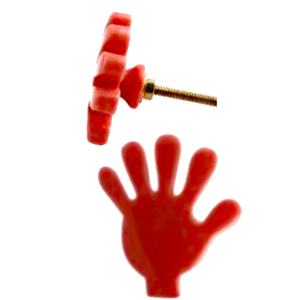 Boutons de porte de tiroir en résine rouge moderne et poignée de traction pour cuisine chambre salle de bain salon - Product Image 1