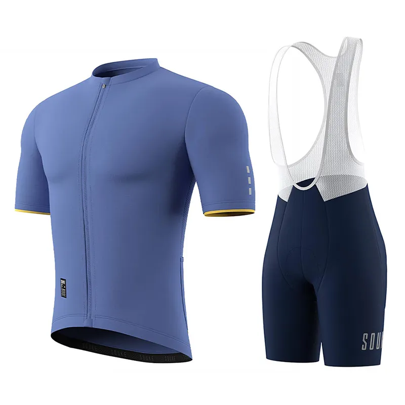 Souke Sports Biking Sport Wear Clothes Men Cycling Jersey And Bib Shorts Set