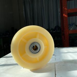 8 "X 2" Roues en <span class=keywords><strong>nylon</strong></span> blanc Roues pivotantes robustes pour chariots à main Roue unique 4 5 6 8 pouces - Product Image 2