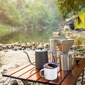 Bán Buôn Không Độc Hại Thực Phẩm An Toàn Galaxy Màu Tùy Chỉnh Men Bộ Đồ Ăn Kim Loại Thép Cắm Trại Ngoài Trời Cà Phê Men Cốc Cốc Cốc - Product Image 2