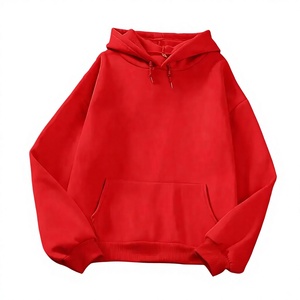 เสื้อฮู้ดโอเวอร์ไซส์แบบยูนิเซ็กซ์ สีขาวล้วน ผ้าฝ้ายฟลีซ แขนยาว มีกระเป๋า เหมาะสำหรับใส่ในฤดูใบไม้ร่วง - Product Image 5