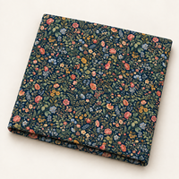 Tissu en popeline de coton floral LNS Dense Garden Carpet, 75 GSM, voile de coton léger tissé pour vêtements