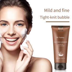 Venta al por mayor de productos orgánicos de etiqueta privada para el cuidado de la piel Extracto de café hidratante profundo estanque lavado de cara limpiador facial para mujeres y hombres - Product Image 3