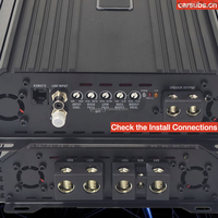 Amplificateur de subwoofer de voiture de style brésilien RMS 8000W, pleine gamme, crête 10000W SPL, basses puissantes, 1 ohm, monobloc, classe D
