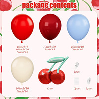Kit d'arche de guirlande de ballons en latex rose thème fraise, nouveau style, durable, pour décoration de fête d'anniversaire