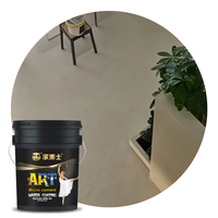 Revêtement artistique intégré pour murs et sols en micro-ciment, peinture murale minimaliste à base d'eau de style Wabi-sabi industriel
