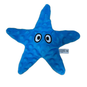 Wholesale Hot Sell Friendly Cute Soft Starfish Durable Pet <b>Squeaky</b> Chew Toy Starfish Interactive Bite Resistant Pet Dog Chew Toy - Product Image 3
