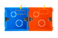 Boîte de jonction électrique en PVC plastique, raccord de conduit, câblage, modèle PJB86, certifié ISO9001 CE SGS, 1/2 tuyau pour couleur personnalisée